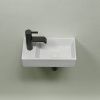 Раковина из сантехнического фарфора Ceramica Nova ELEMENT CN6051RMW 40х20 подвесная цвет белый 1 отверстие под смеситель