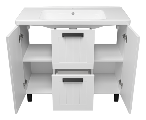 Тумба под раковину Misty Спарта П-Спа-06100-01-012Я 97х44х70 напольная - фото 3