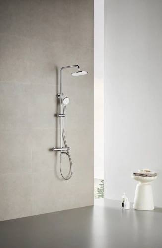 Душевая стойка Arrow AG3317SHCP настенная цвет хром с термостатом - фото 2