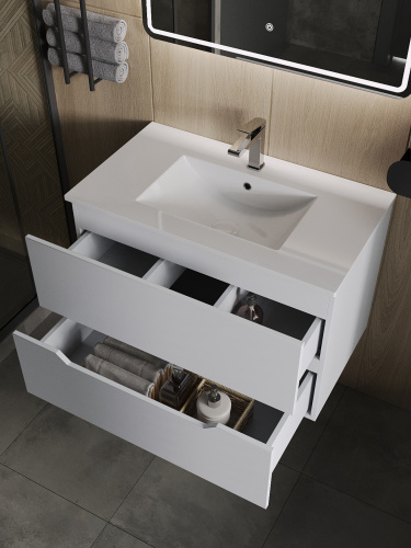 Тумба с раковиной Orange Line Li-70Tuw+Ra 72х47х54 - фото 5