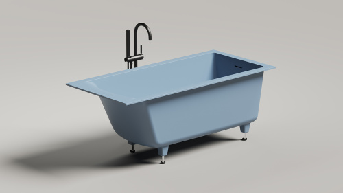 Ванна из искусственного камня Salini CASCATA 105022M 150х70 встраиваемая прямоугольная - фото 5