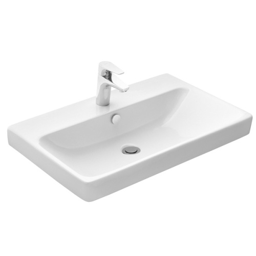 Тумба с раковиной Comforty Соло 00-00010978CF 71х45х61 подвесная цвет дуб темно-коричневый - фото 3