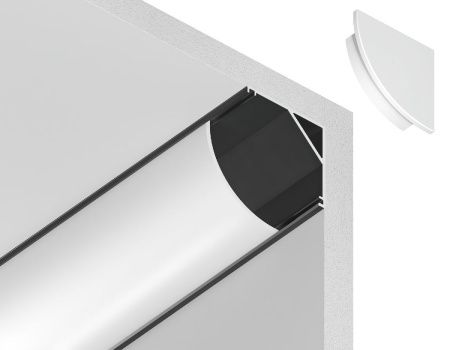 Алюминиевый угловой профиль Ambrella Light Alum Profile (Алум Профиле) GP2100BK
