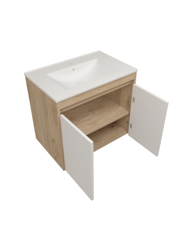 Фасад для тумбы под раковину Teymi Netta T60610 33х2х53 цвет белый - фото 3