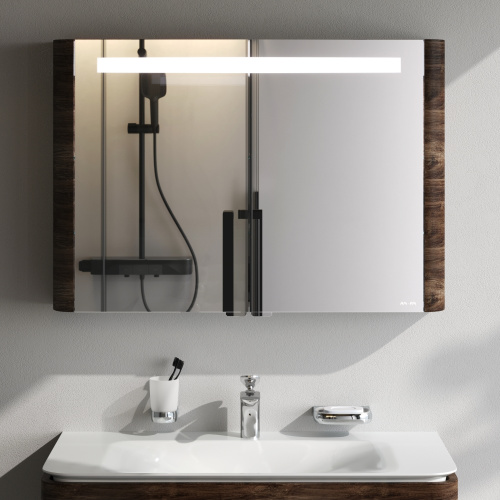 Зеркало-шкаф Am.Pm Sensation M30MCX1001NF 100х15х70 подвесной цвет орех