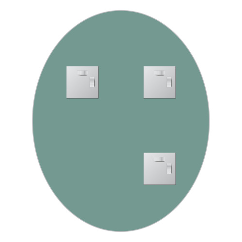 Зеркало в ванную Evoform Primary BY 0026 40х50 цвет хром - фото 3