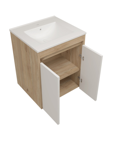 Фасад для тумбы под раковину Teymi Netta T60606 23х2х53 цвет белый - фото 3