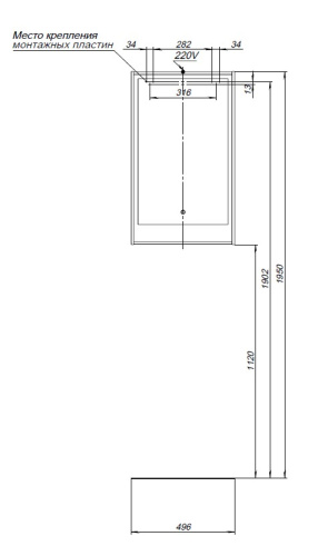 Зеркало в ванную Aquanet Милан 00336402 50х83 цвет светлое дерево - фото 5