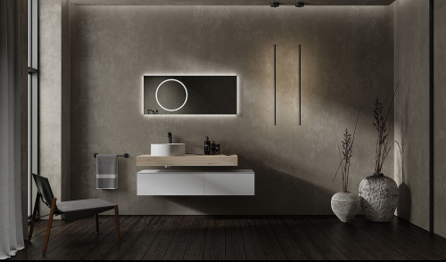 Зеркало в ванную Jorno MODULARE Mdlr.02.120/W/JR 120х50 - фото 3