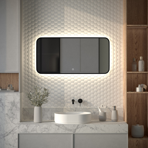 Зеркало в ванную Defesto AURA DF 2965SH 100х50 - фото 3