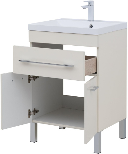 Тумба под раковину Aquanet Верона 00304535 57х47х83 напольная цвет бежевый - фото 3