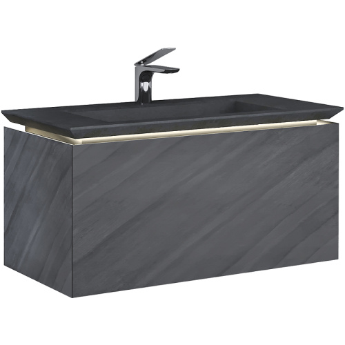 Тумба под раковину Jorno INCLINE Inc.01.100/P/Bet/JR 100х46х46 подвесная цвет серый