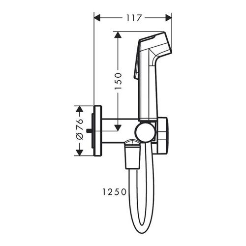 Гигиенический душ Hansgrohe 29232000 хром - фото 2