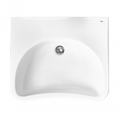 Раковина из сантехнического фарфора Roca Access ZRU9307660 64х55 подвесная цвет белый - фото 3