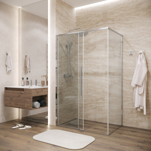 Душевой уголок Grossman Galaxy 120.K33.01.1490.10.00 140х90 стекло прозрачное профиль хром глянцевый без поддона - фото 5