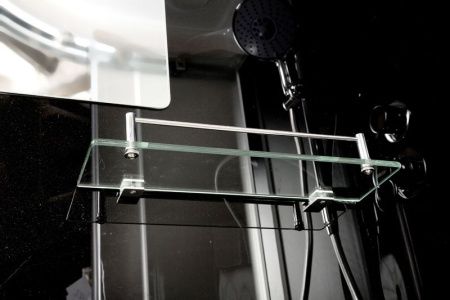 Душевая кабина AvaCan B10SBLACK 100х100 четверть круга с крышей ориентация универсальная