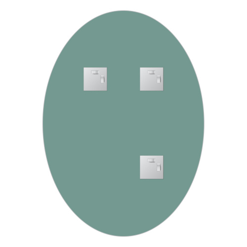 Зеркало в ванную Evoform Primary BY 0030 50х70 цвет хром - фото 3