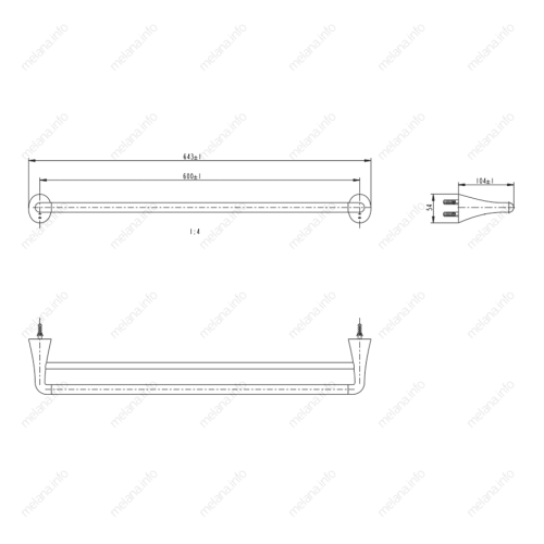 Полотенцедержатель Melana 803002 - фото 2
