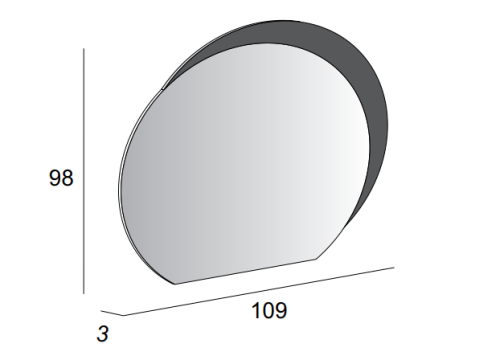Зеркало в ванную Cezares 44773 109х98 - фото 5