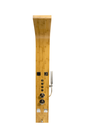 Душевая панель с термостатом (бамбук) DENBERG DENBERG LT-202 прямоугольная настенная