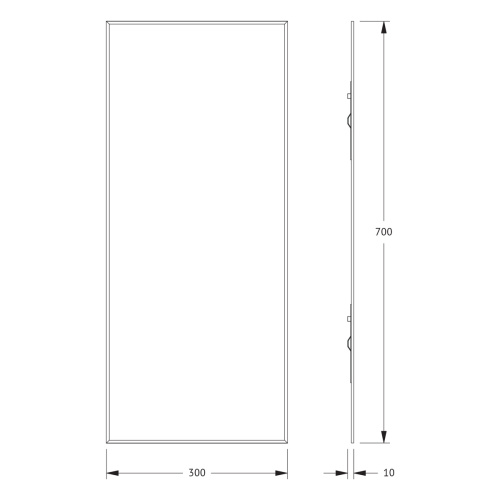 Зеркало в ванную Evoform Standard BY 0211 30х70 цвет хром - фото 2