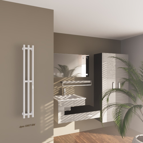 Полотенцесушитель Altasan Арго Арго12017БМ подвесной 17х120 электрический белый матовый - фото 2