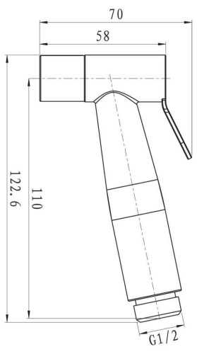 Гигиенический душ BelBagno NOVA BB-BFS1-IN сатин - фото 2