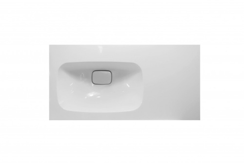 Раковина из литьевого мрамора Taliente ФР-00003411 90х45 накладная цвет белый - фото 2