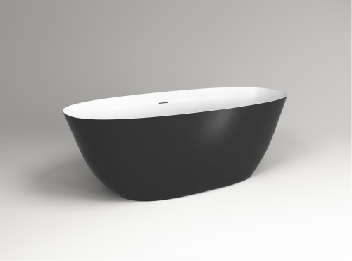 Ванна из искусственного камня Plumberia Selection Veloma VELOMA 170BN 171х75 отдельностоящая овальная с ножками - фото 3