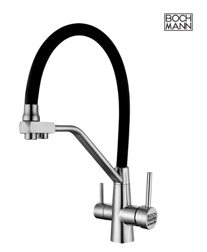 Смеситель для кухни BOCH MANN ELSE BN BM10426 на мойку никель матовый - фото 4