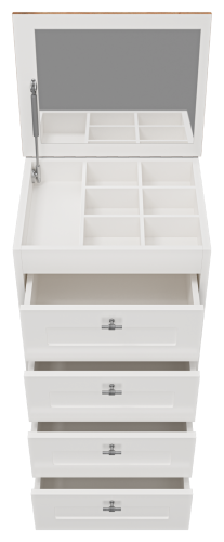 Комод Misty Марта П-Мрт12050-014Я 50х40х88 напольный цвет белый - фото 3