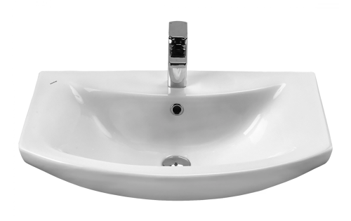 Раковина мебельная керамическая Santek Балтика 70 1.WH20.7.776 72х44 накладная цвет белый 1 отверстие под смеситель - фото 2