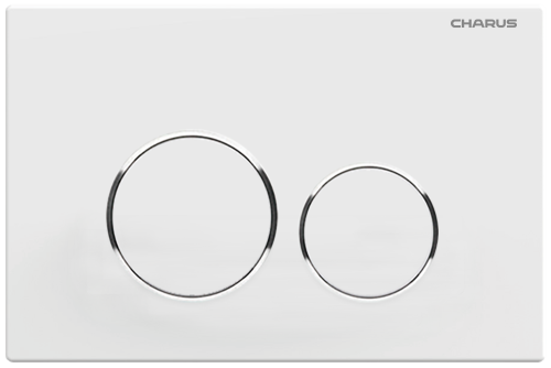 Клавиша смыва механическая CHARUS Spazio FP.330.12.01 цвет белый матовый