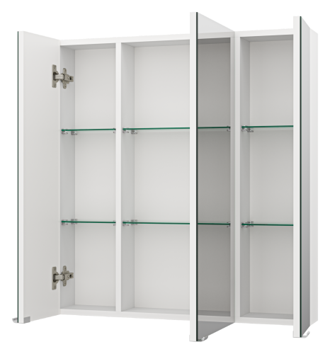 Зеркало-шкаф Misty Аура Э-Аур02075-01 75х15х80 подвесной цвет белый - фото 4