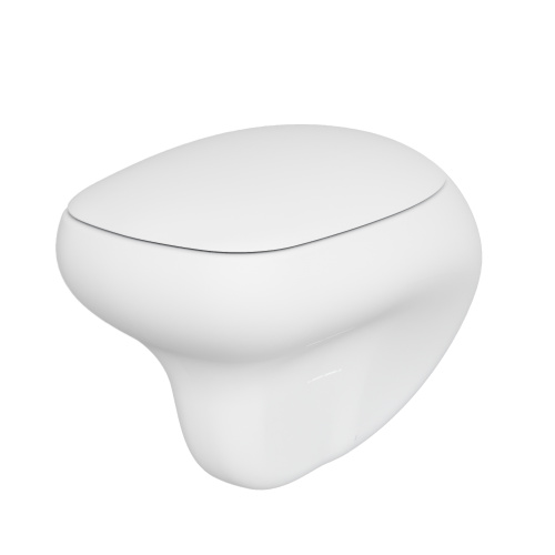 Унитаз подвесной Ambassador Diamond 123T20101R-122T20101 белый матовый с сиденьем микролифт