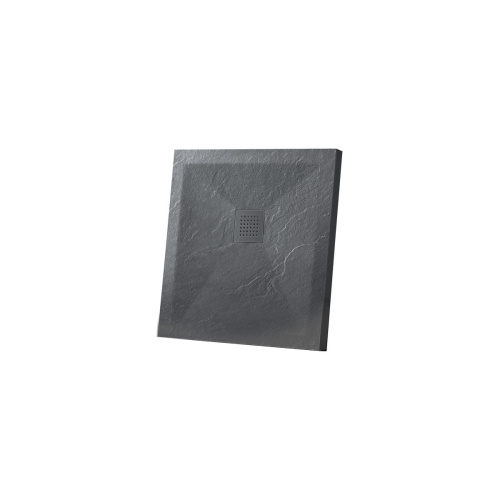 Душевой поддон Vincea H25 VST-4SR1010A 100х100 искусственный камень антрацит
