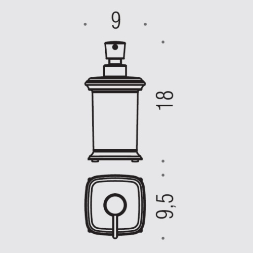 Дозатор Colombo Portofino B9326.CR2-VAN - фото 2