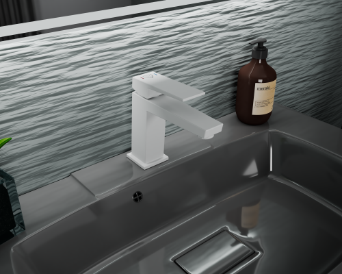 Смеситель Rush Thira TR3635-12White на раковину белый матовый - фото 5