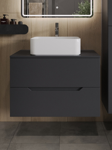 Тумба с раковиной Orange Line Li-80TugMDF+B02-460W 81х46х68 - фото 3