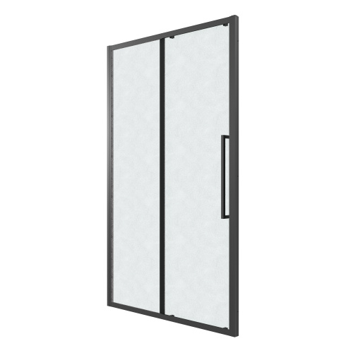 Душевая дверь Grossman Cosmo 100.K33.02.130.21.02 130х195 стекло текстурное профиль черный матовый - фото 2