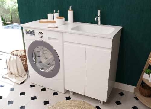 Тумба с раковиной Эстет Barcelona Luxe ФР-00007066 120х48х89 напольная цвет белый - фото 2