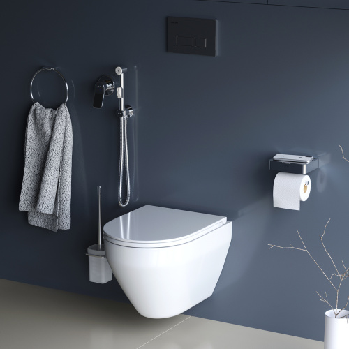 Комплект унитаз с инсталляцией с клавишей смыва с гигиеническим душем и аксессуарами для ванной комнаты Am.Pm Spirit CK70HA - фото 4