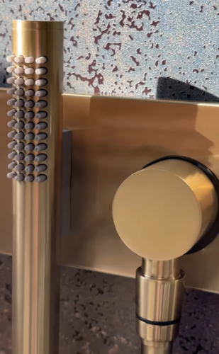 Душевая система Boheme Zodiac 133-2-MG встраиваемая цвет золото - фото 3