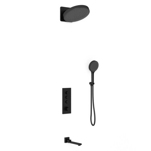 Душевая система Vincea VSFW-433TI3MB встраиваемая в стену с термостатом - фото 2