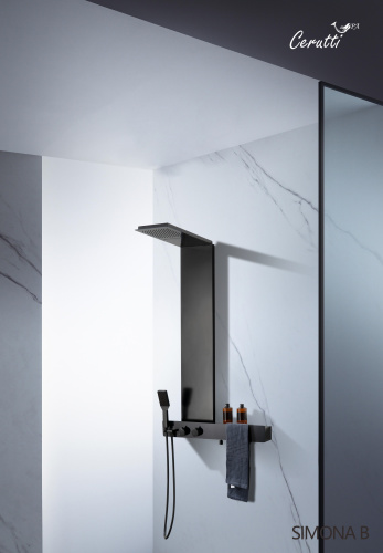 Душевая панель Cerutti SPA CT9660 прямоугольная настенная