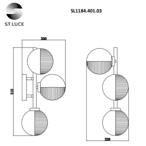 Бра ST Luce Todo (Тодо) SL1184.401.03 - фото 4