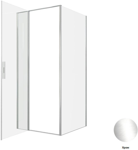 Душевой уголок Allen Brau Priority 3.31025.00 + 3.31043.00 90х90 стекло прозрачное профиль хром глянцевый без поддона - фото 3