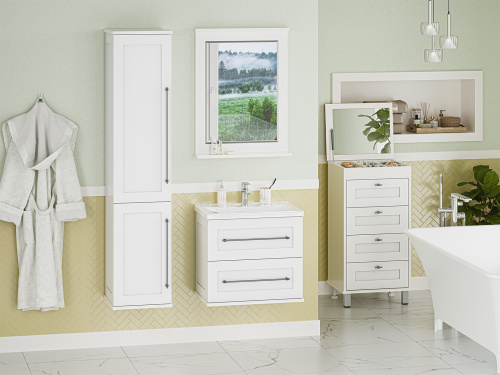 Тумба под раковину Misty Марта П-Мрт09060-011Пр 60х41х52 подвесная - фото 5