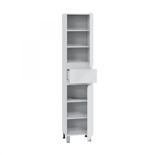 Шкаф-пенал СанТа Марс 700426 40х28х180 напольный цвет белый - фото 3