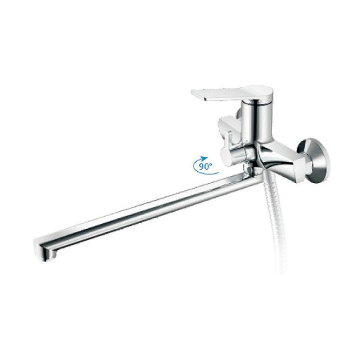 Cмеситель для ванны и душа Haiba HB22572 настенный хром - фото 2